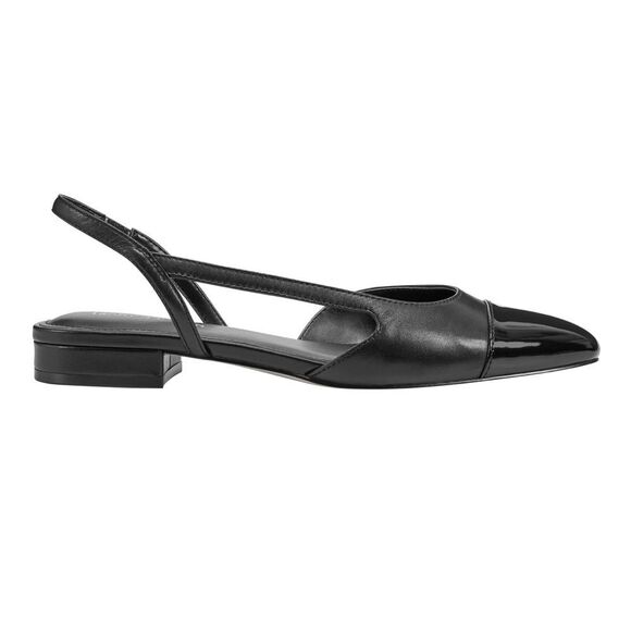 Marc Fisher Dela Closed Toe Sling Back Dress Flat Black Size 7 - Picture 3 of 13